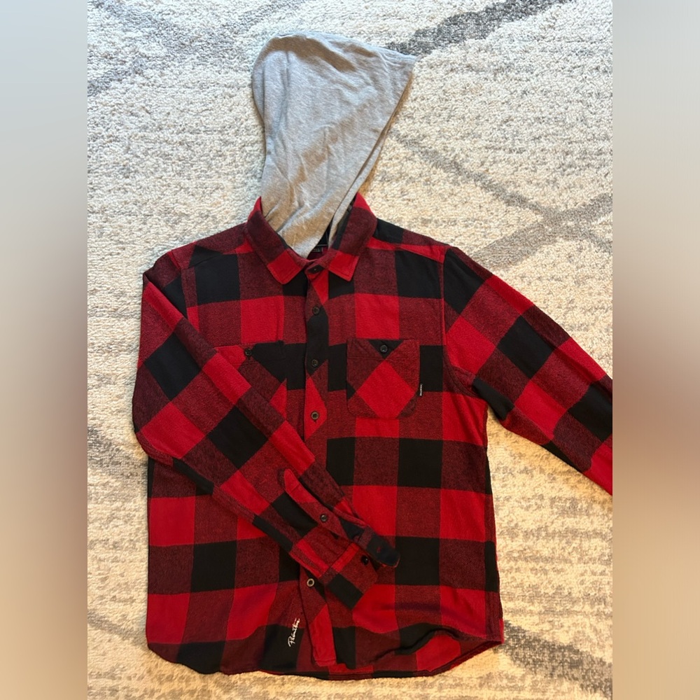 PRIMITIVE TWO-FER FLANNEL L/S HOOD